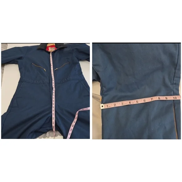 Vintage Walls Blizzard Pruf Coveralls Insulated Blue Size L/XL **